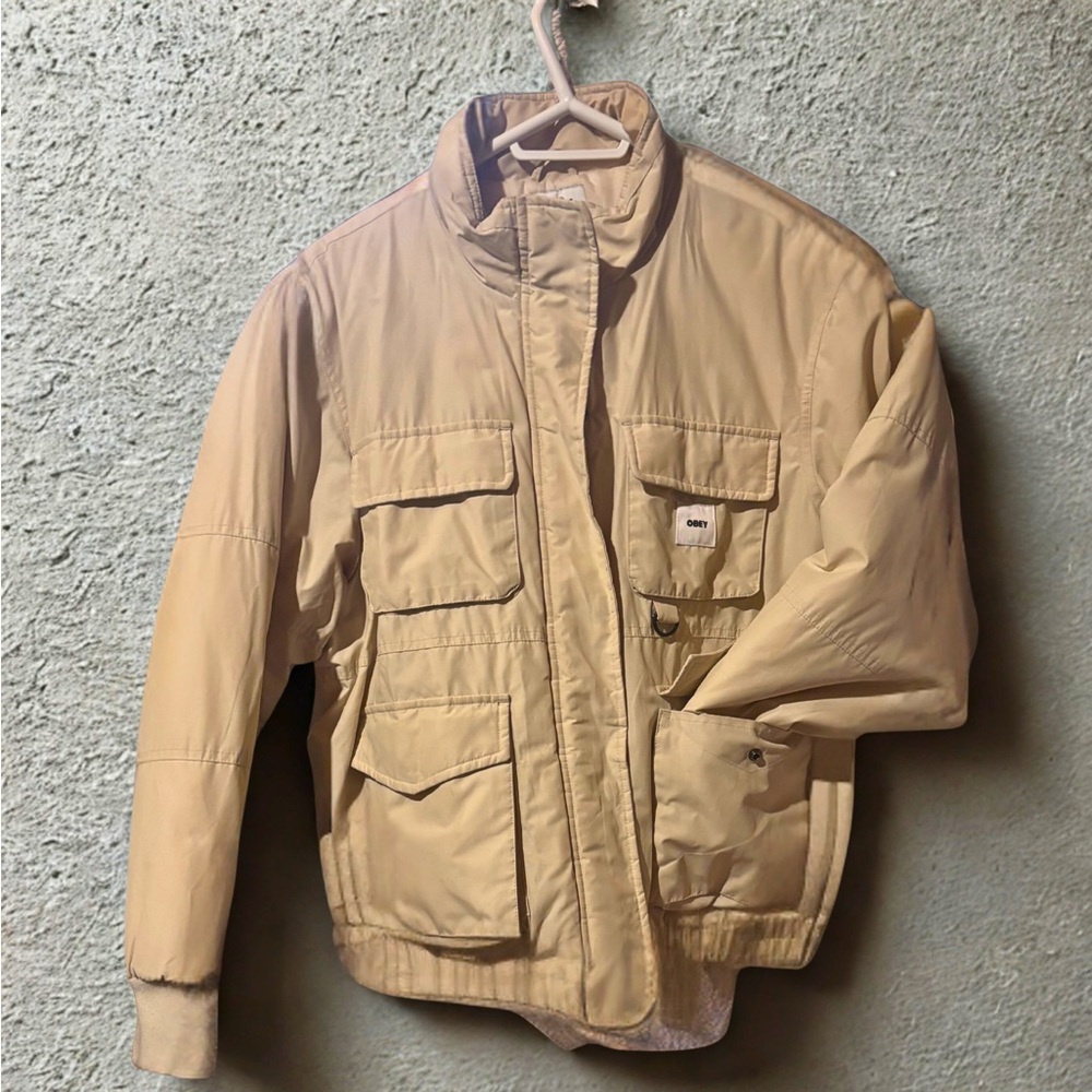Obey! This jacket is functional, by the iconic brand Obey!